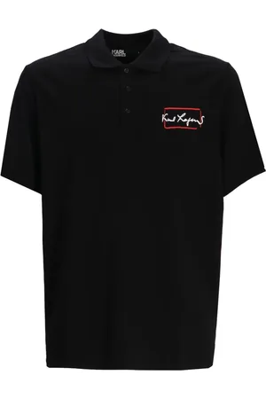 Karl Lagerfeld Polo med grafisk tryk