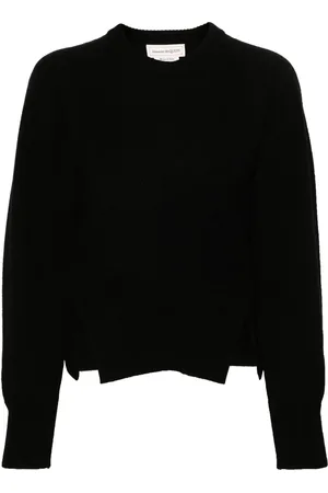 Alexander McQueen Ribbet trøje med korset-stil