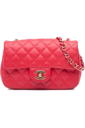 CHANEL Mini Rectangular Classic Single Flap crossbody-taske i lammeskind fra 2017-2018