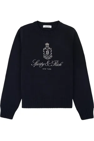 Sporty & Rich Trøje med broderet logo