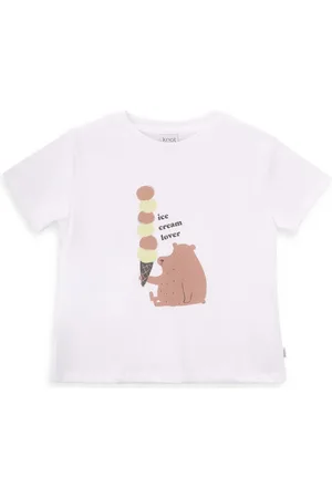 KNOT T-shirt med bjørntryk