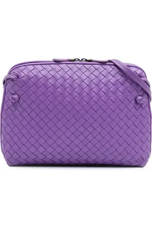 Bottega Veneta Mellemstor Intrecciato Nodini crossbody-taske i nappalæder fra 2012-2025