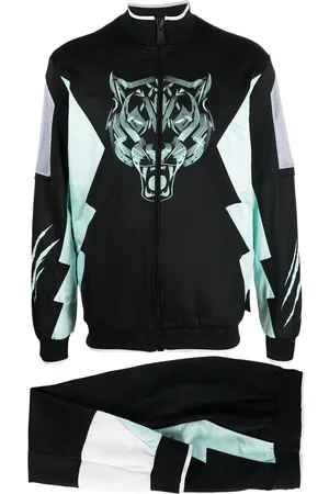 Philipp Plein Træningsdragt i to dele med tigermotiv