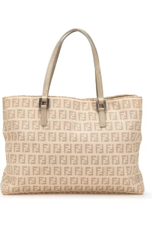 Fendi Tote i kanvas med Zucchino-mønster fra 2000-2010
