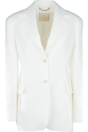 ERMANNO SCERVINO Blazer med blomsterapplikation