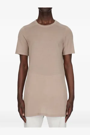 Rick Owens Ensfarvet T-shirt