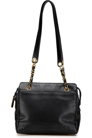 CHANEL Triple CC Caviar skuldertaske fra 1996-1997