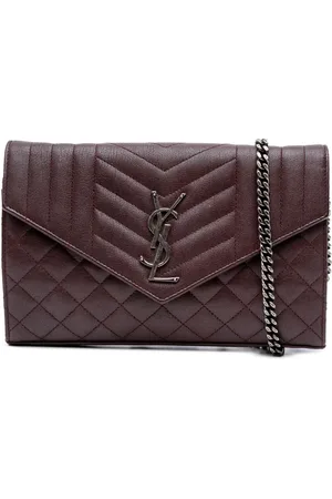 Saint Laurent Kuvertformet quiltet crossbody-taske i fåreskind fra 2016