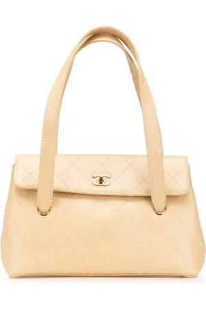 CHANEL CC Wild Stitch Flap skuldertaske i kalveskind fra 2002-2003
