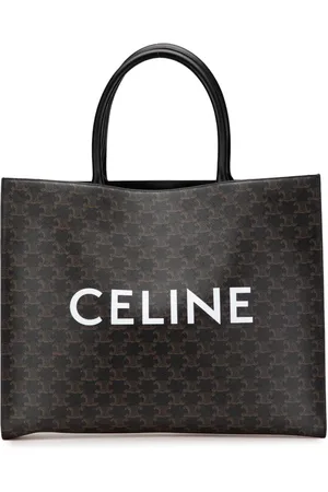 Céline Mellemstor Triomphe Cabas Horizontal tote-taske i belagt kanvas fra 2022