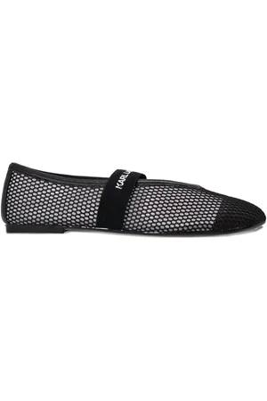 Karl Lagerfeld Ballerinaer med mesh