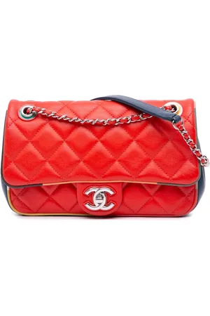 CHANEL Lille quiltet Cuba Color Flap crossbody-taske i lammeskind fra 2016-2017