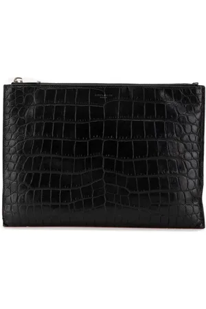 Saint Laurent Clutch i krokodillepræget læder fra 2016