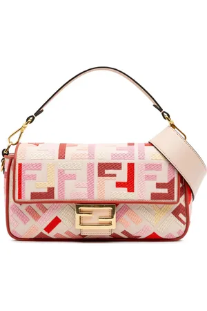 Fendi Baguette satchel-taske med Zucca-broderi fra 2010-2025