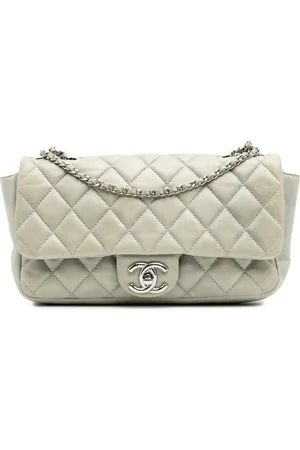 CHANEL Mellemstor quiltet Coco Rain Flap skuldertaske i lammeskind fra 2009-2010