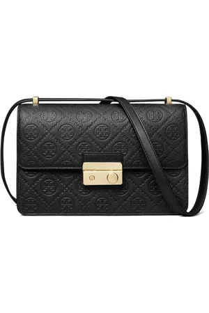 Tory Burch T-Monogram embossed leather shoulder bag