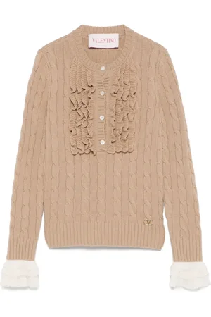VALENTINO GARAVANI Kabelstrikket sweater