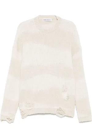 OUR LEGACY Sweater med slitageeffekt