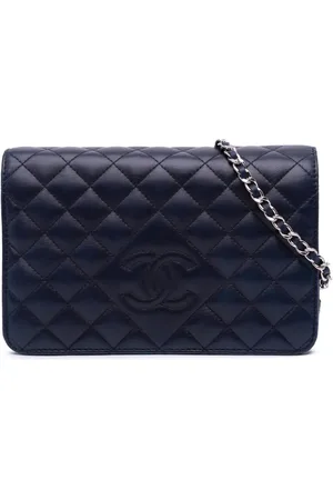 CHANEL CC quiltet crossbody-taske i lammeskind fra 2013-2014