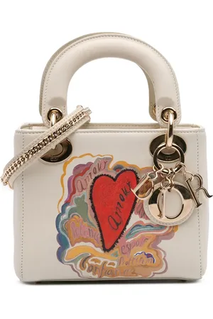 Dior Niki De Saint Phalle Mini Dioramour Lady Dior satchel-taske i kalveskind fra 2018
