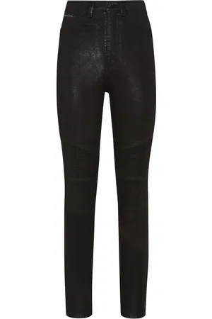 Philipp Plein Højtaljede jeans med logomærke