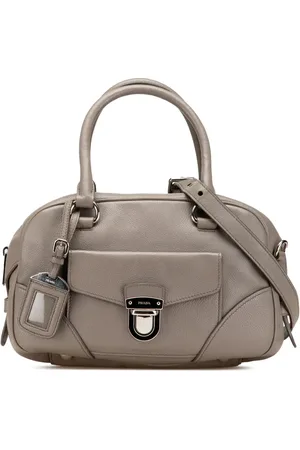 Prada Vitello Daino satchel-taske med lynlås fra 2000-2013