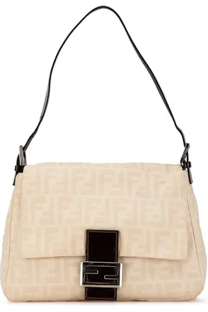 Fendi 2000-2010 Zucca Canvas Mamma Forever skuldertaske