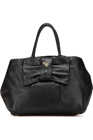 Prada Fiocco Bow tote-taske i nappa-læder fra 2010-2024