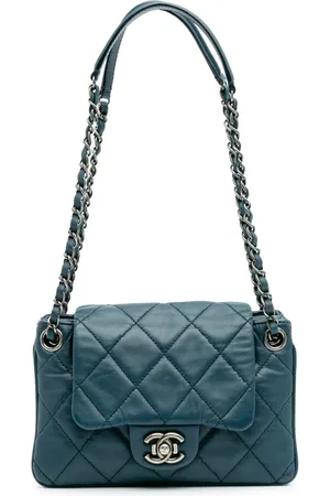 CHANEL Quiltet Accordion Flap skuldertaske i lammeskind fra 2013-2014