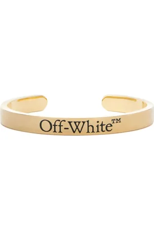 OFF-WHITE Cuff-armbånd med indgraveret logo
