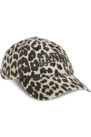 Ganni Leopardmønstret kasket