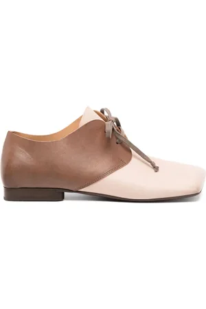 UMA WANG Square-toe leather flats