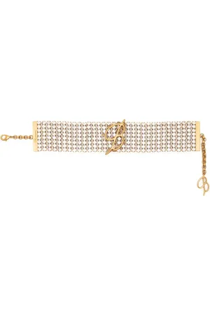 BLUMARINE Choker-halskæde med rhinstenudsmykning