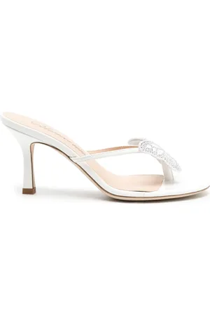 BLUMARINE 75mm sandaler med sommerfuglemotiv