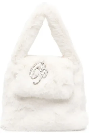 BLUMARINE Tote i imiteret læder med logobogstaver