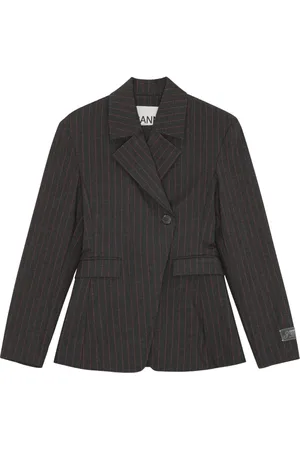 Ganni Blazer med forskudt lukning