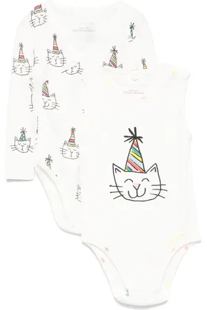 Stella McCartney Bodies med kattetryk (sæt med to)