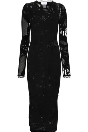BLUMARINE Mellemlang bodycon-kjole med perforeringer
