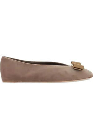 Salvatore Ferragamo Ballerina-sko i ruskind