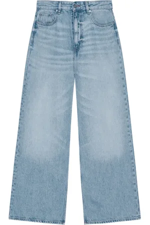 Ganni Jeans med whiskering-effekt