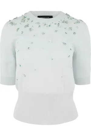 Fabiana Filippi Top med pailletudsmykning