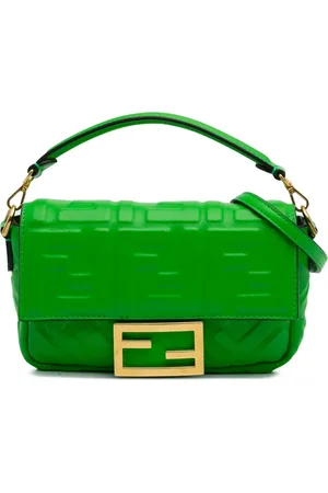 Fendi Mini præget Zucca Baguette satchel-taske fra 2010-2025