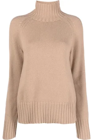 Max Mara Finstrikket sweatshirt med høj hals
