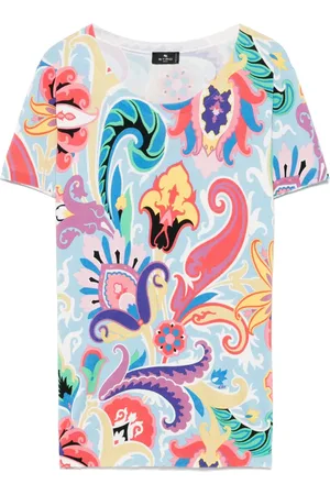 Etro T-shirt med paisleytryk
