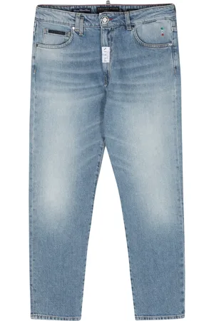 Philipp Plein Detroit Fit jeans med lige ben og mellemhøj talje