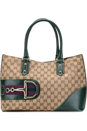 Gucci Hasler Web tote i GG kanvas fra 2000-2015