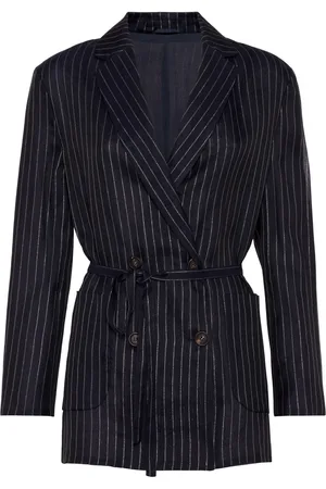 Brunello Cucinelli Nålestribet uldblazer