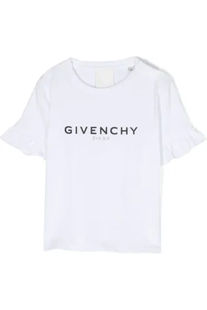 Givenchy T-shirt med flæser og logotryk