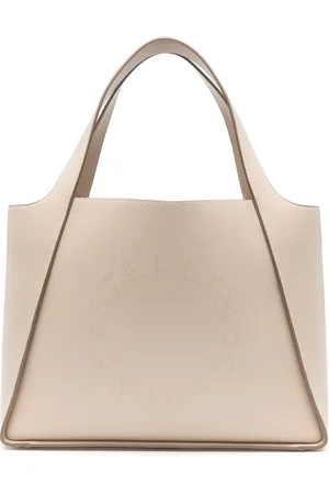 Stella McCartney Tote i imiteret læder med logo-nitter