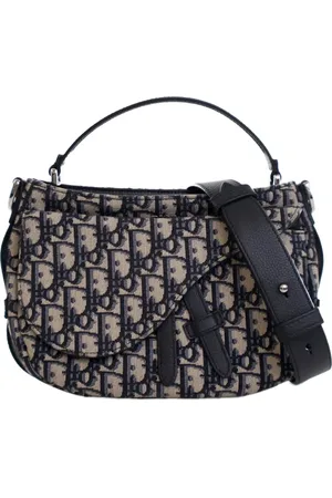 Dior Mini Soft Saddle satchel-taske i Oblique-kanvas fra 2021